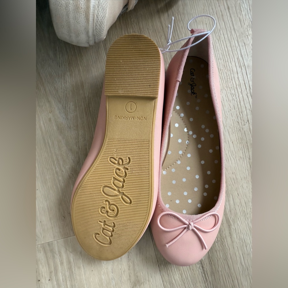 Girl’s Cat & Jack - Pink ballet flats - NWT - Picture 6 of 7